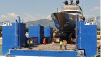 Achilles superyacht - front view